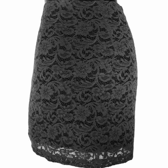 Barneys New York CO-OP Dresses & Skirts - BARNEYS NEW YORK COOP grey lace skirt